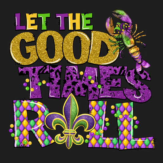 Mardi Gras Magic - DTF Ready to Press - Heat Press Transfer