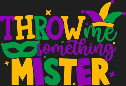 Mardi Gras Magic - DTF Ready to Press - Heat Press Transfer