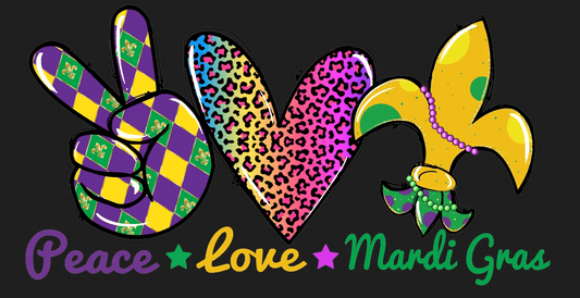 Mardi Gras Magic - DTF Ready to Press - Heat Press Transfer