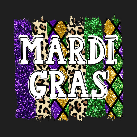 Mardi Gras Magic - DTF Ready to Press - Heat Press Transfer