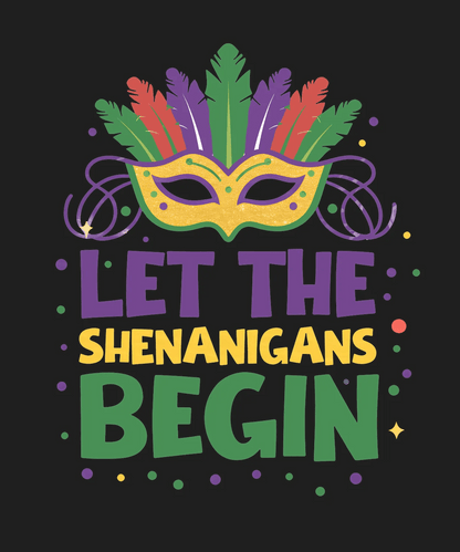 Mardi Gras Magic - DTF Ready to Press - Heat Press Transfer