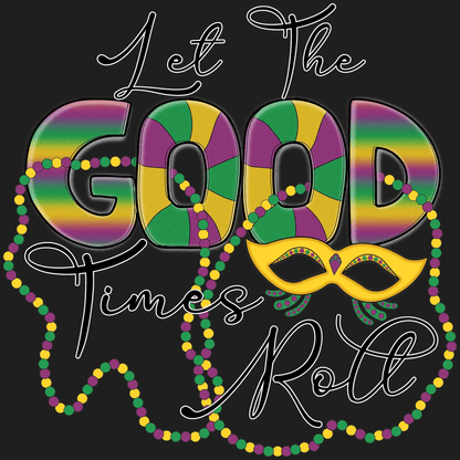 Mardi Gras Magic - DTF Ready to Press - Heat Press Transfer