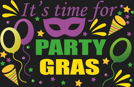 Mardi Gras Magic - DTF Ready to Press - Heat Press Transfer