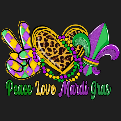 Mardi Gras Magic - DTF Ready to Press - Heat Press Transfer