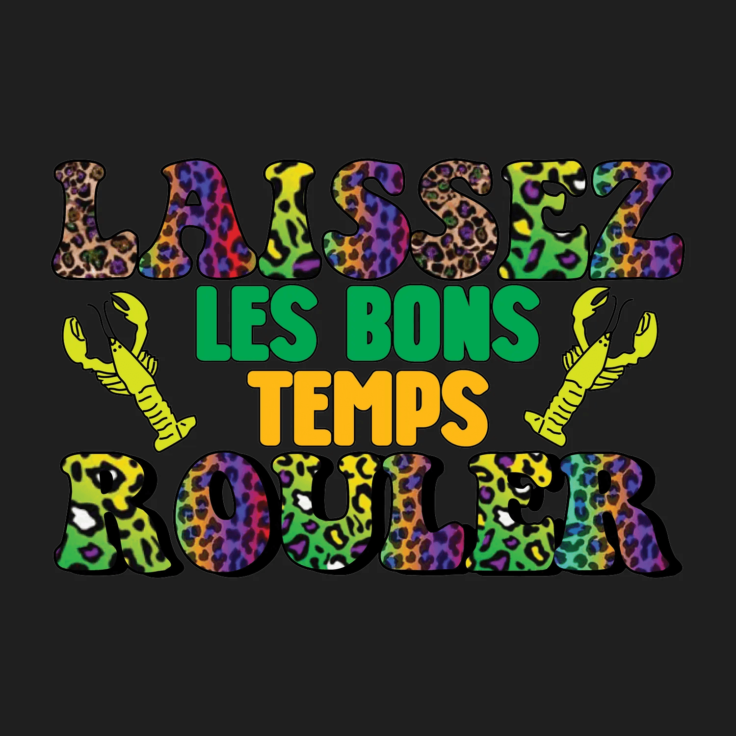 Mardi Gras Magic - DTF Ready to Press - Heat Press Transfer