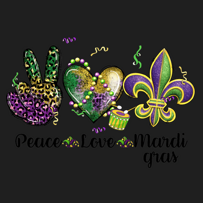 Mardi Gras Magic - DTF Ready to Press - Heat Press Transfer