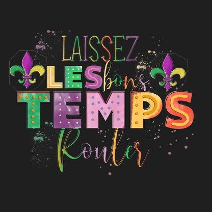 Mardi Gras Magic - DTF Ready to Press - Heat Press Transfer