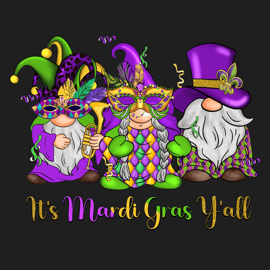 Mardi Gras Magic - DTF Ready to Press - Heat Press Transfer