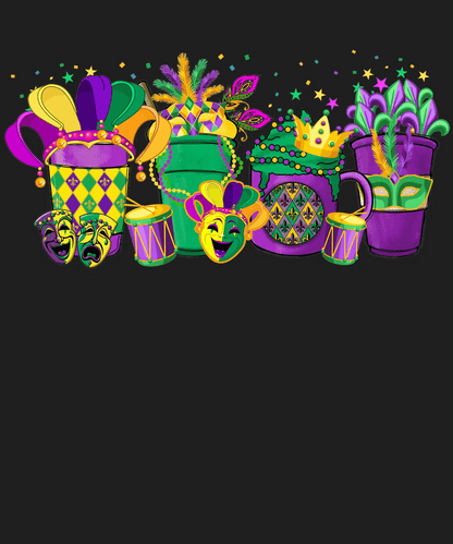 Mardi Gras Magic - DTF Ready to Press - Heat Press Transfer