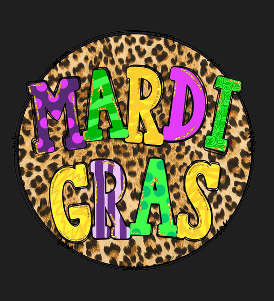 Mardi Gras Magic - DTF Ready to Press - Heat Press Transfer