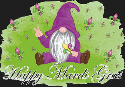 Mardi Gras Magic - DTF Ready to Press - Heat Press Transfer