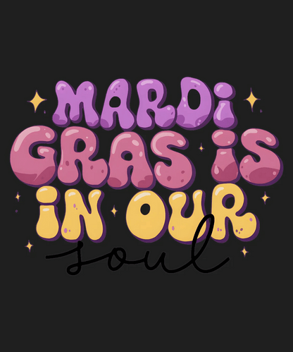 Mardi Gras Magic - DTF Ready to Press - Heat Press Transfer