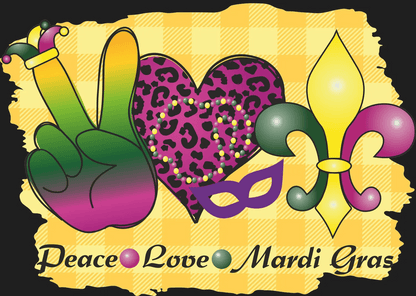 Mardi Gras Magic - DTF Ready to Press - Heat Press Transfer