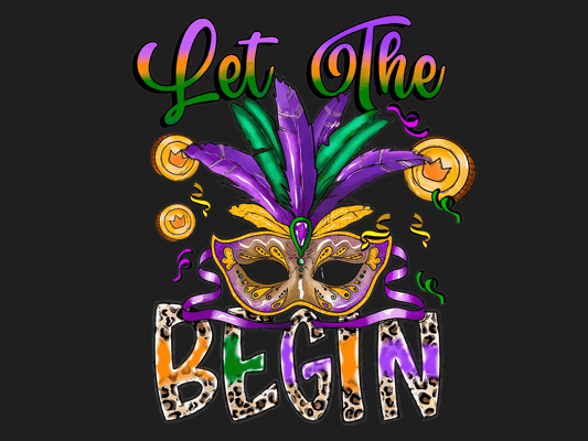 Mardi Gras Magic - DTF Ready to Press - Heat Press Transfer