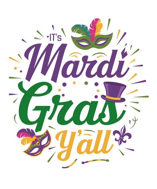 Mardi Gras Magic - DTF Ready to Press - Heat Press Transfer