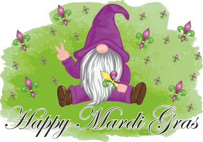 Mardi Gras Magic - DTF Ready to Press - Heat Press Transfer