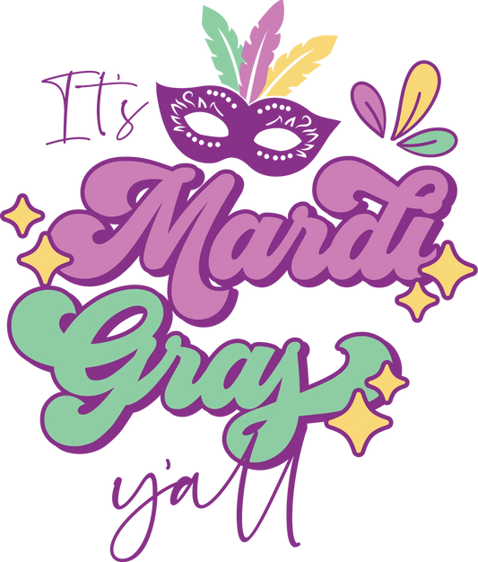 Mardi Gras Magic - DTF Ready to Press - Heat Press Transfer