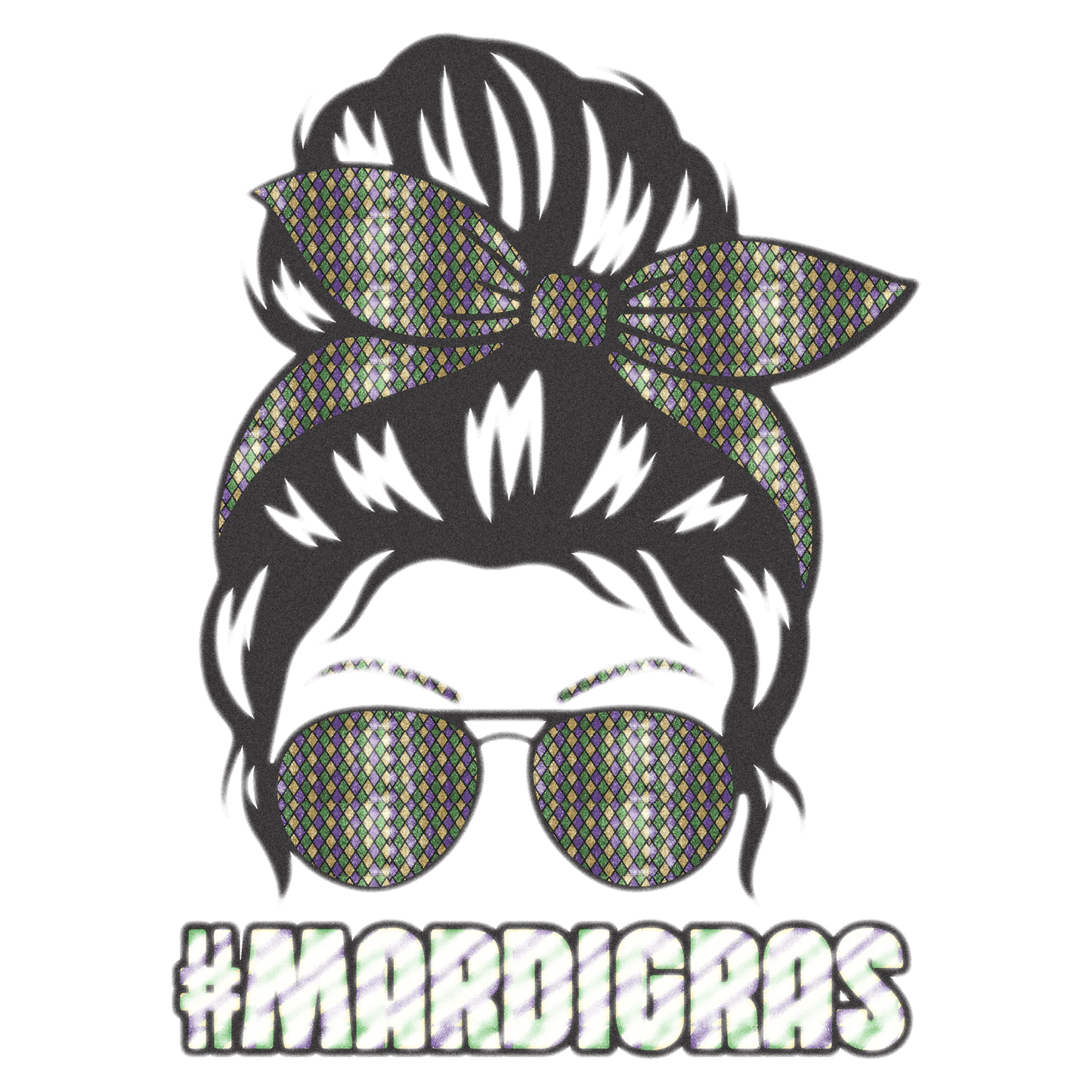 Mardi Gras Magic - DTF Ready to Press - Heat Press Transfer