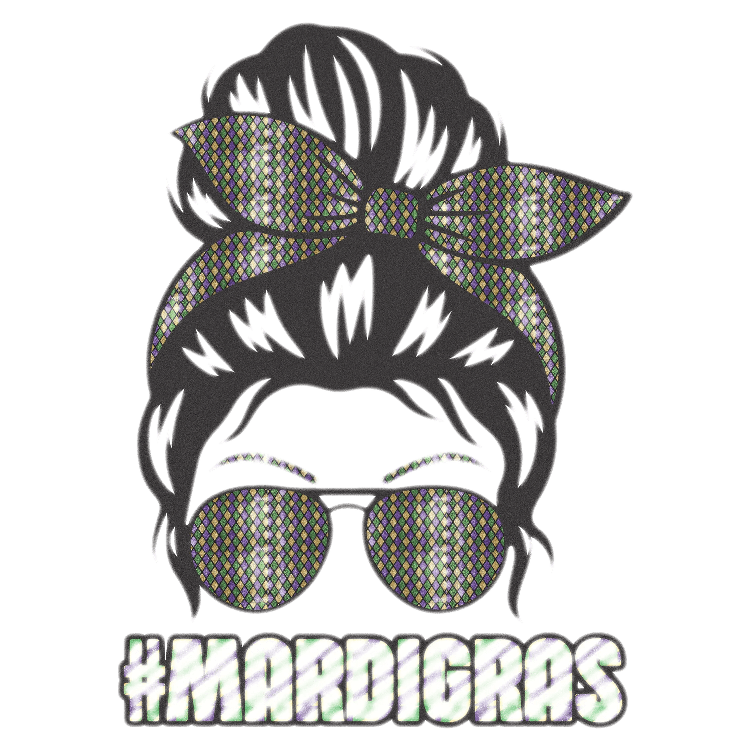 Mardi Gras Magic - DTF Ready to Press - Heat Press Transfer