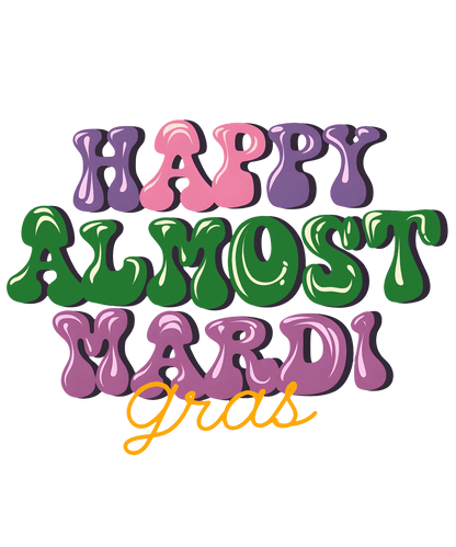 Mardi Gras Magic - DTF Ready to Press - Heat Press Transfer