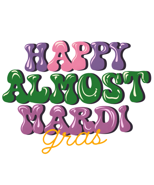 Mardi Gras Magic - DTF Ready to Press - Heat Press Transfer