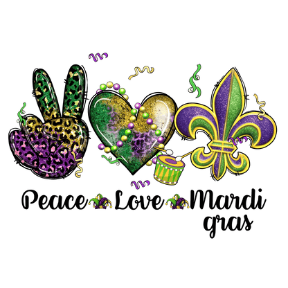 Mardi Gras Magic - DTF Ready to Press - Heat Press Transfer