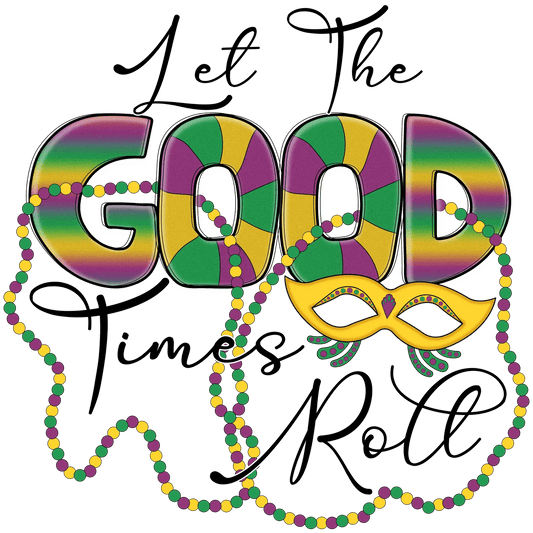 Mardi Gras Magic - DTF Ready to Press - Heat Press Transfer