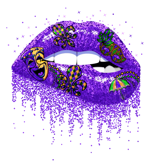 Mardi Gras Magic - DTF Ready to Press - Heat Press Transfer