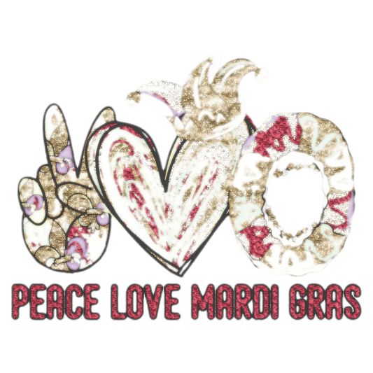 Mardi Gras Magic - DTF Ready to Press - Heat Press Transfer