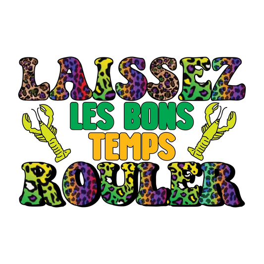 Mardi Gras Magic - DTF Ready to Press - Heat Press Transfer