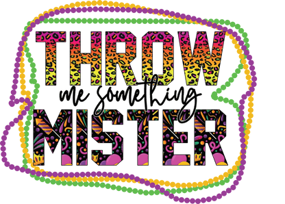 Mardi Gras Magic - DTF Ready to Press - Heat Press Transfer