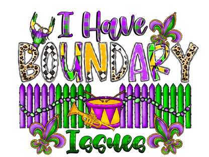 Mardi Gras Magic - DTF Ready to Press - Heat Press Transfer