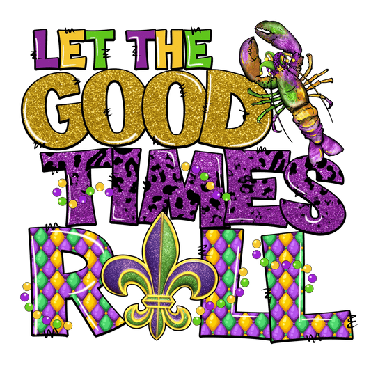 Mardi Gras Magic - DTF Ready to Press - Heat Press Transfer