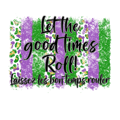 Mardi Gras Magic - DTF Ready to Press - Heat Press Transfer