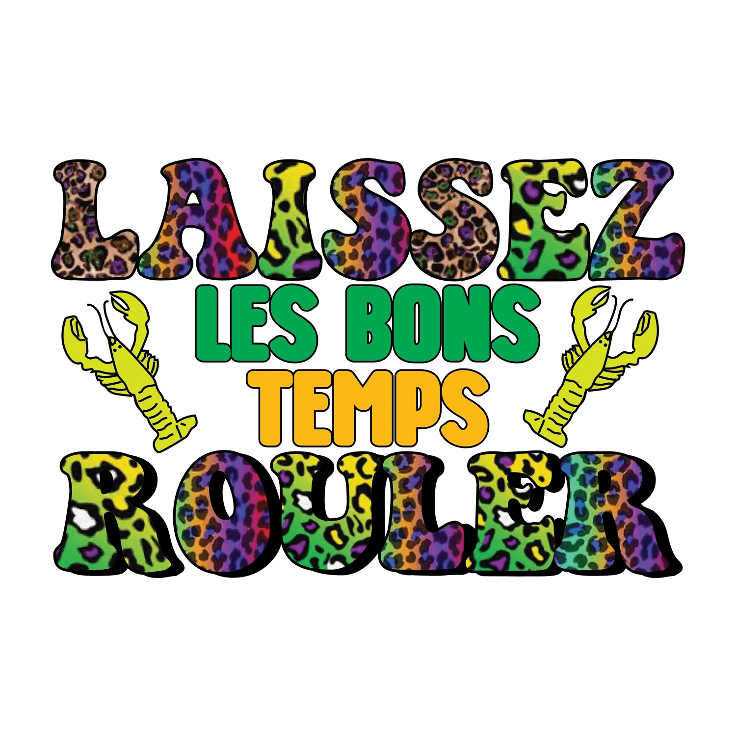 Mardi Gras Magic - DTF Ready to Press - Heat Press Transfer