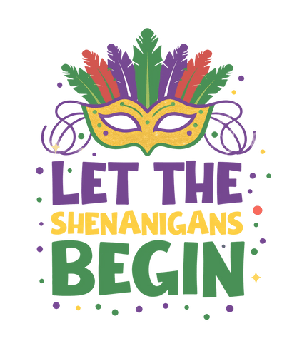 Mardi Gras Magic - DTF Ready to Press - Heat Press Transfer