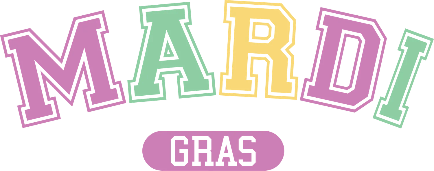 Mardi Gras Magic - DTF Ready to Press - Heat Press Transfer