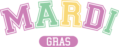 Mardi Gras Magic - DTF Ready to Press - Heat Press Transfer