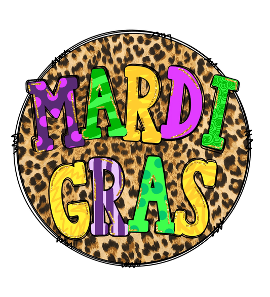 Mardi Gras Magic - DTF Ready to Press - Heat Press Transfer