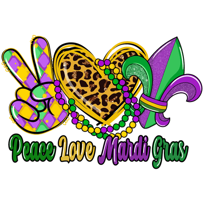 Mardi Gras Magic - DTF Ready to Press - Heat Press Transfer