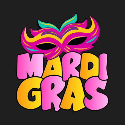 Mardi Gras Mask - DTF Ready to Press - Heat Press Transfer