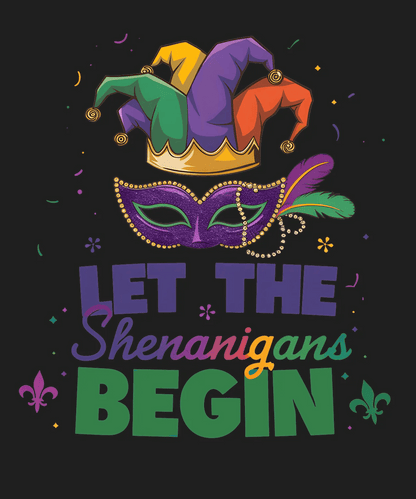 Mardi Gras Mask - DTF Ready to Press - Heat Press Transfer