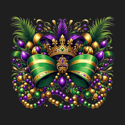 Mardi Gras Mask - DTF Ready to Press - Heat Press Transfer