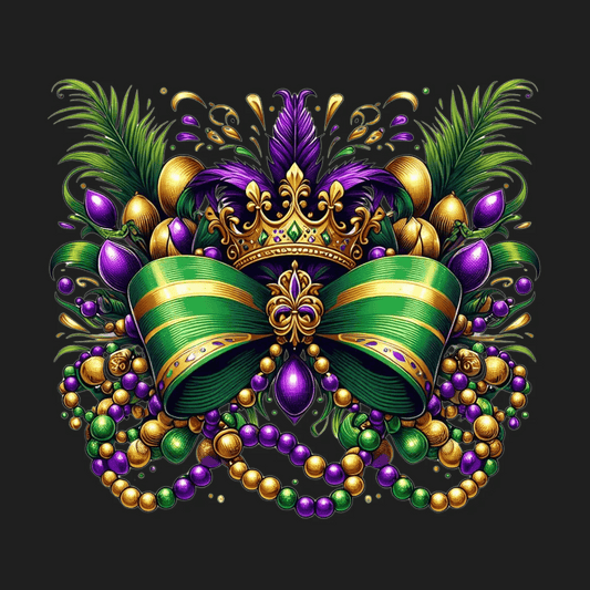 Mardi Gras Mask - DTF Ready to Press - Heat Press Transfer