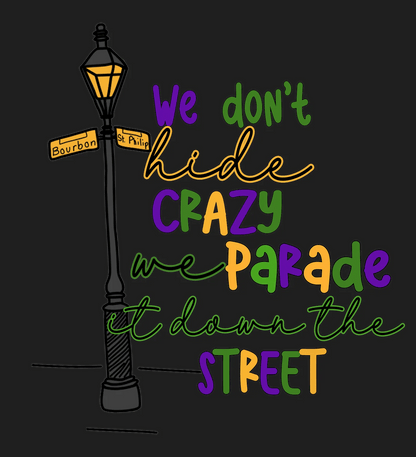 Mardi Gras Parade - DTF Ready to Press - Heat Press Transfer