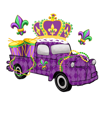 Mardi Gras Parade - DTF Ready to Press - Heat Press Transfer