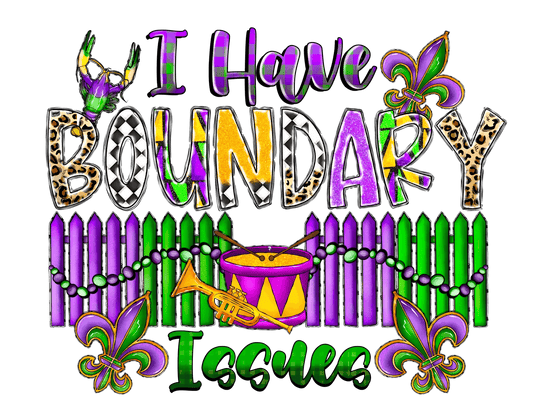 Mardi Gras Style - DTF Ready to Press - Heat Press Transfer
