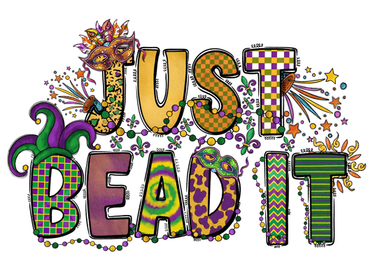 Mardi Gras Theme - DTF Ready to Press - Heat Press Transfer