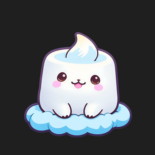 Marshmallow Cloud - UV DTF Sticker - Heat Press Transfer