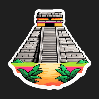 Mayan Pyramid - Sticker - Heat Press Transfer